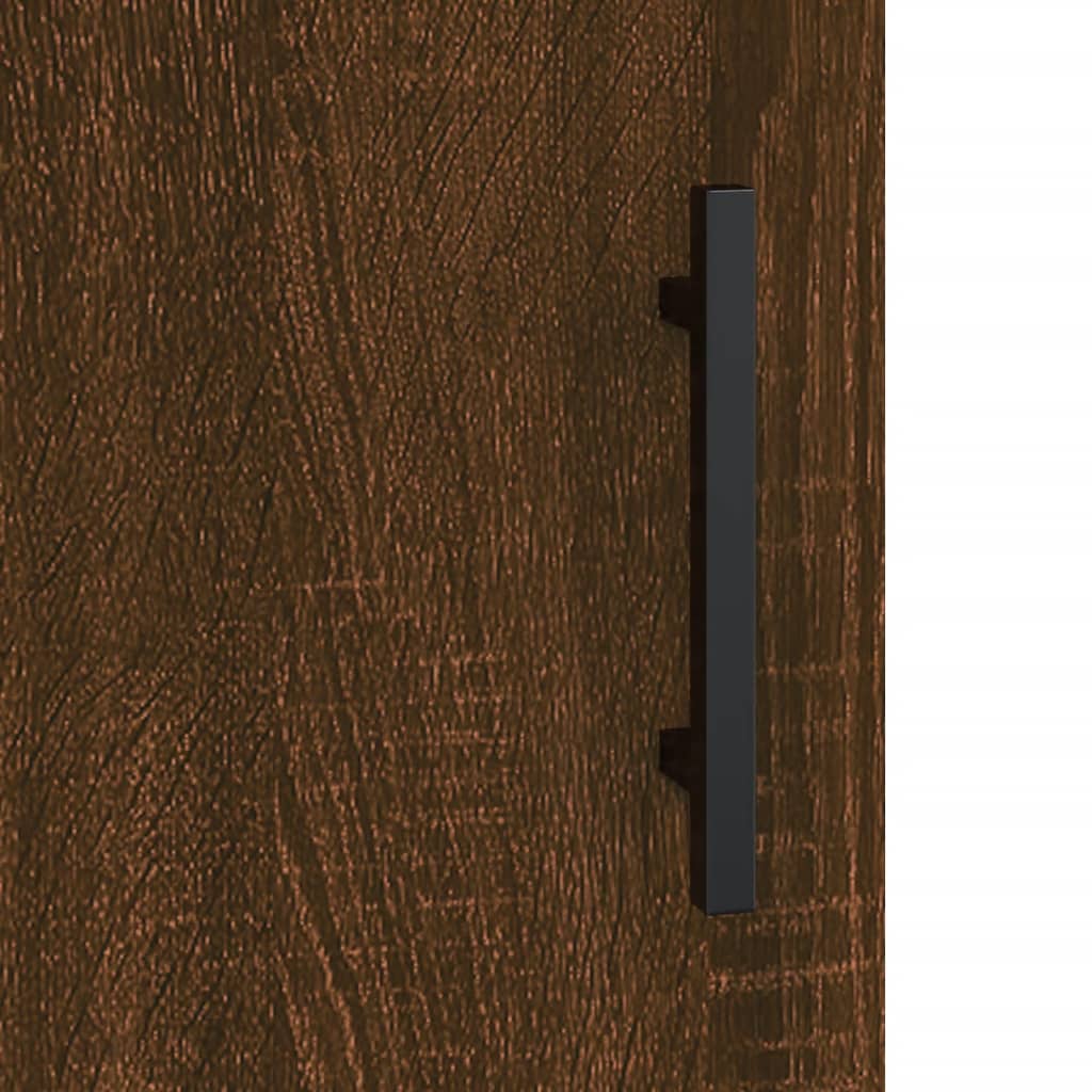 Komoda boja smeđeg hrasta 34,5 x 34 x 90 cm konstruirano drvo