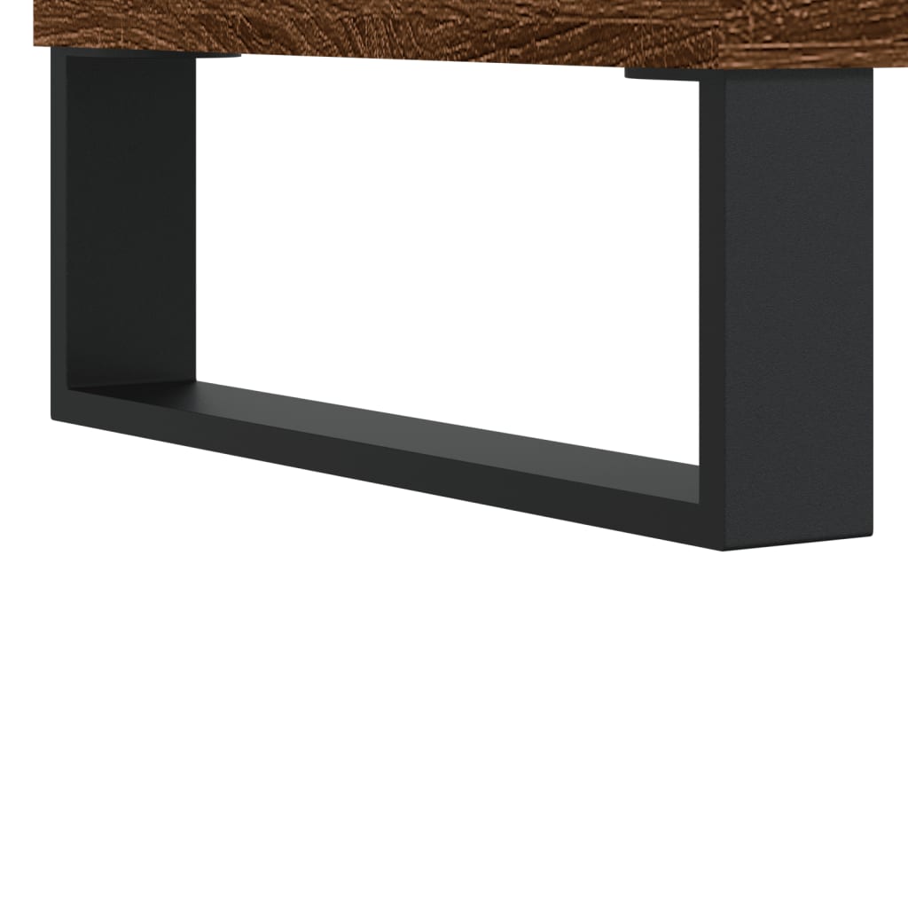 Komoda boja smeđeg hrasta 34,5 x 34 x 90 cm konstruirano drvo