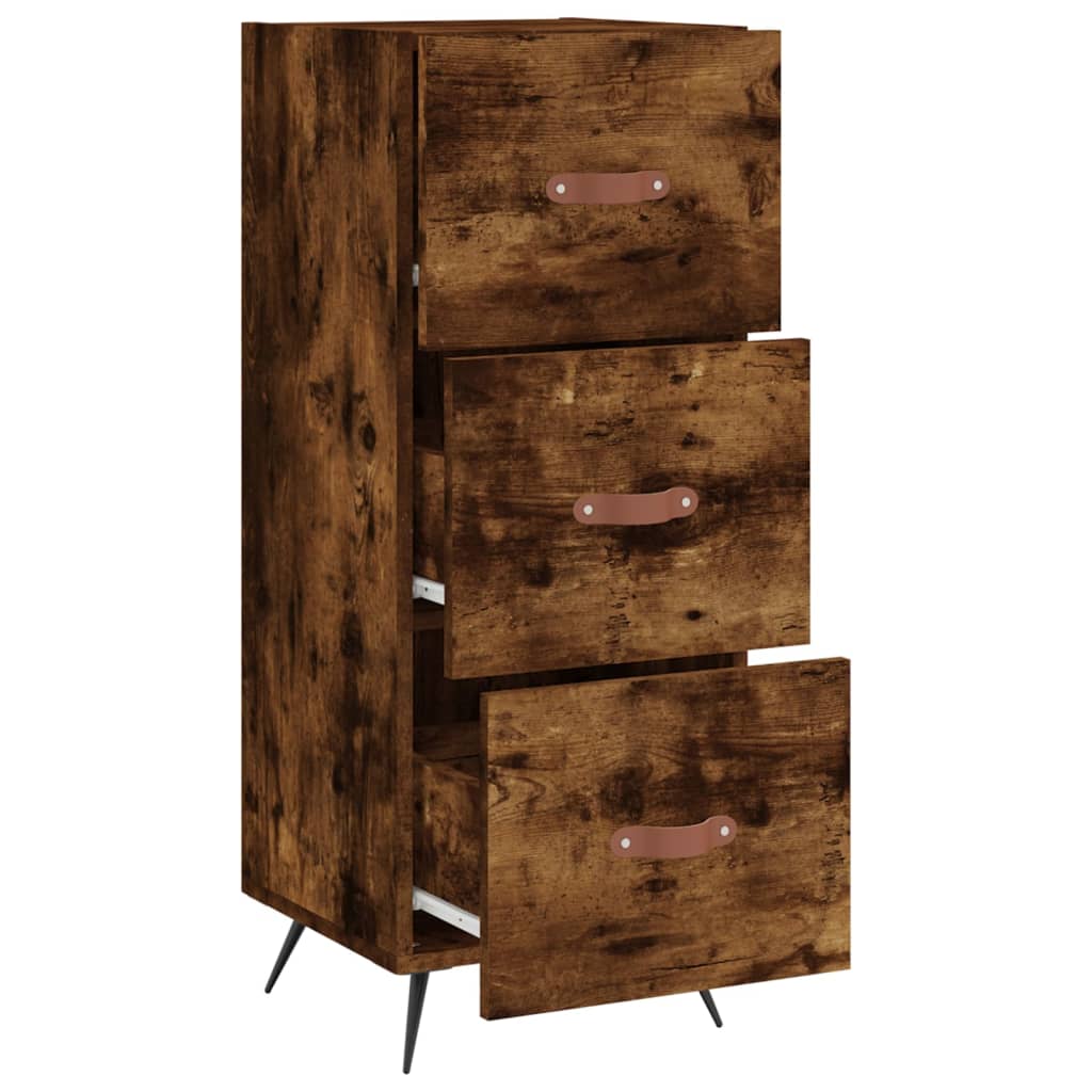 Komoda boja dimljenog hrasta 34,5x34x90 cm konstruirano drvo