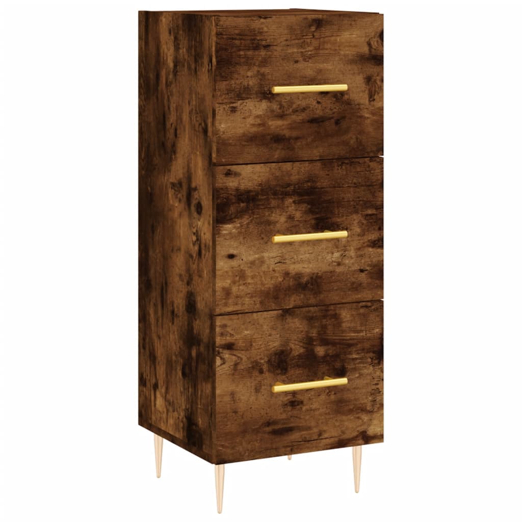 Komoda boja dimljenog hrasta 34,5x34x90 cm konstruirano drvo