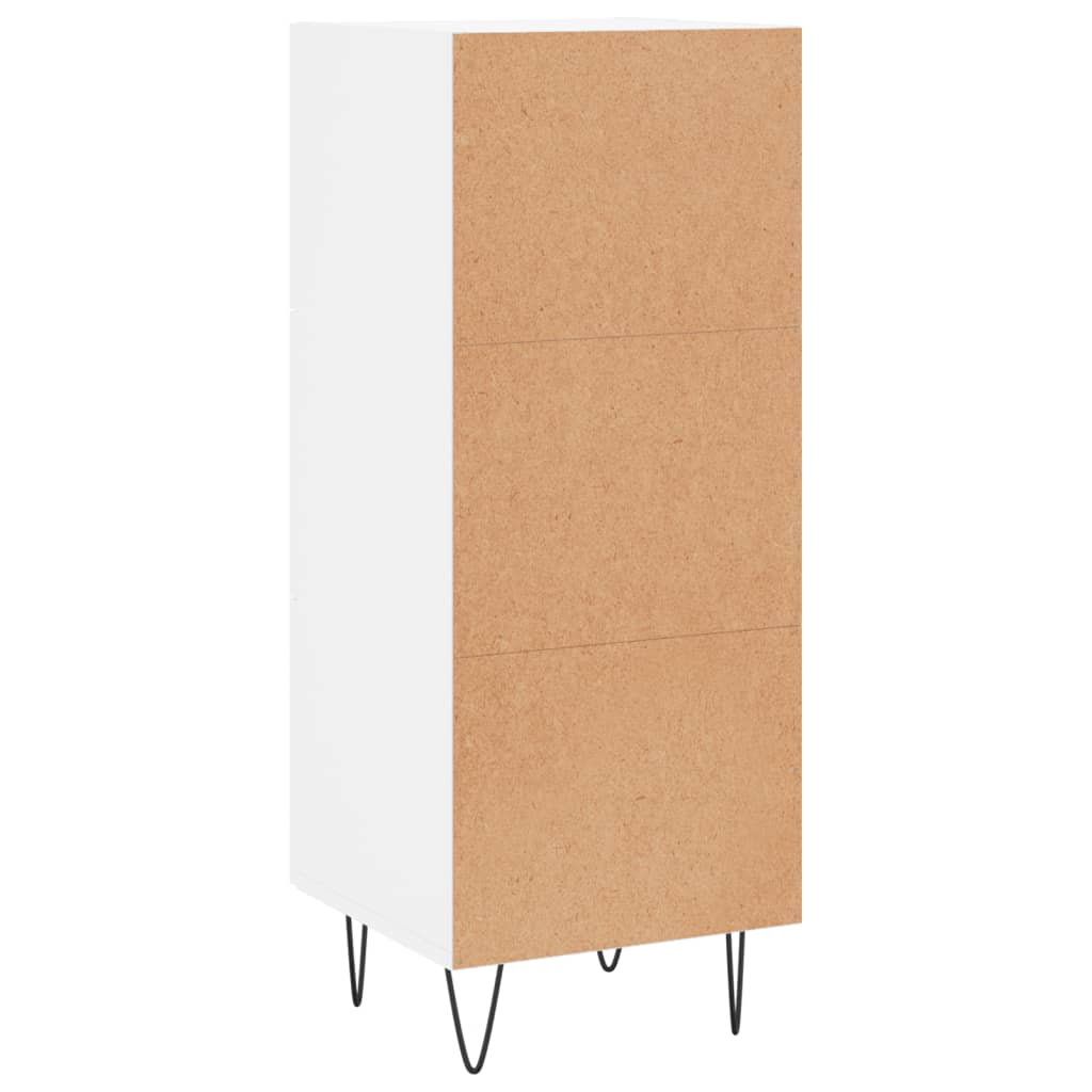 Komoda bijela 34,5 x 34 x 90 cm od konstruiranog drva