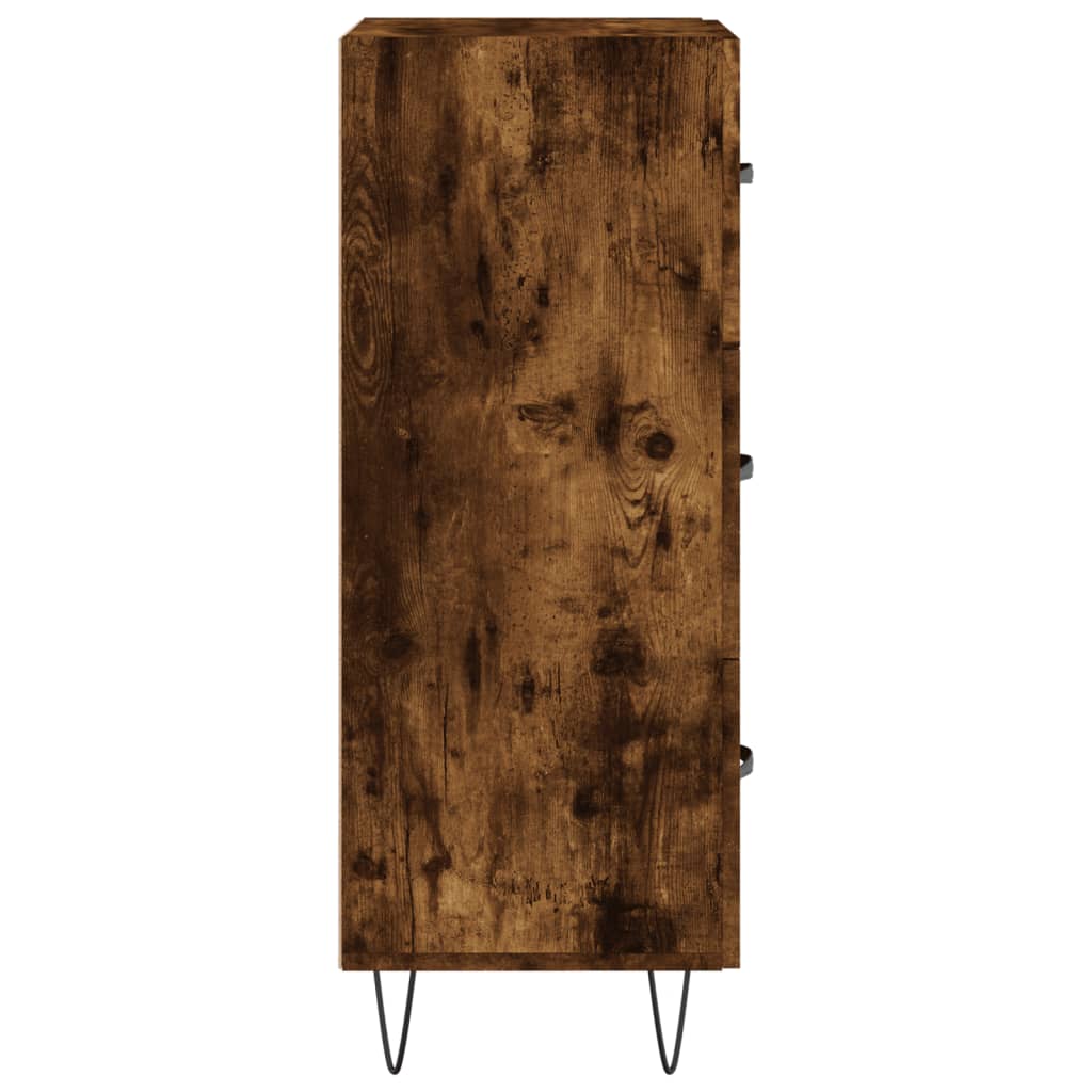 Komoda boja dimljenog hrasta 34,5x34x90 cm konstruirano drvo