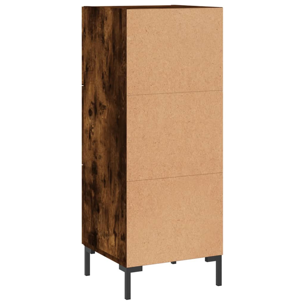 Komoda boja dimljenog hrasta 34,5x34x90 cm konstruirano drvo