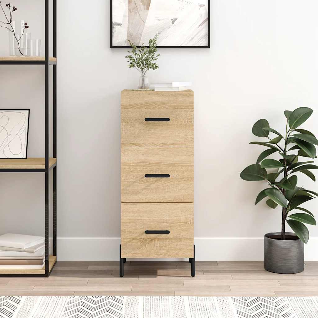 Komoda boja hrasta sonome 34,5x34x90 cm od konstruiranog drva