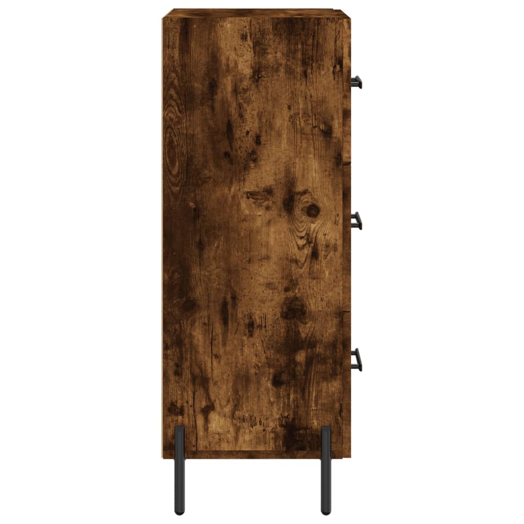 Komoda boja dimljenog hrasta 34,5x34x90 cm konstruirano drvo