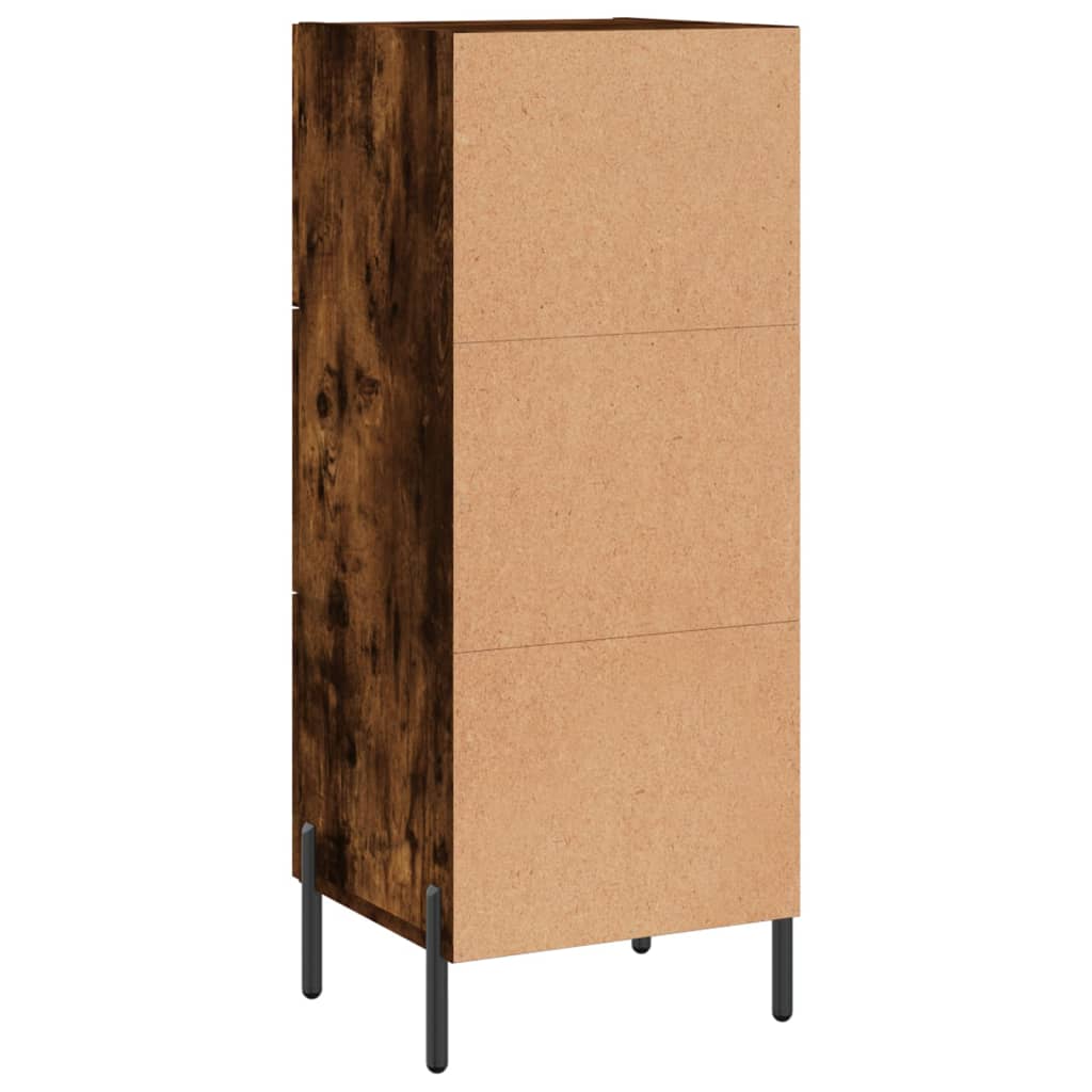 Komoda boja dimljenog hrasta 34,5x34x90 cm konstruirano drvo