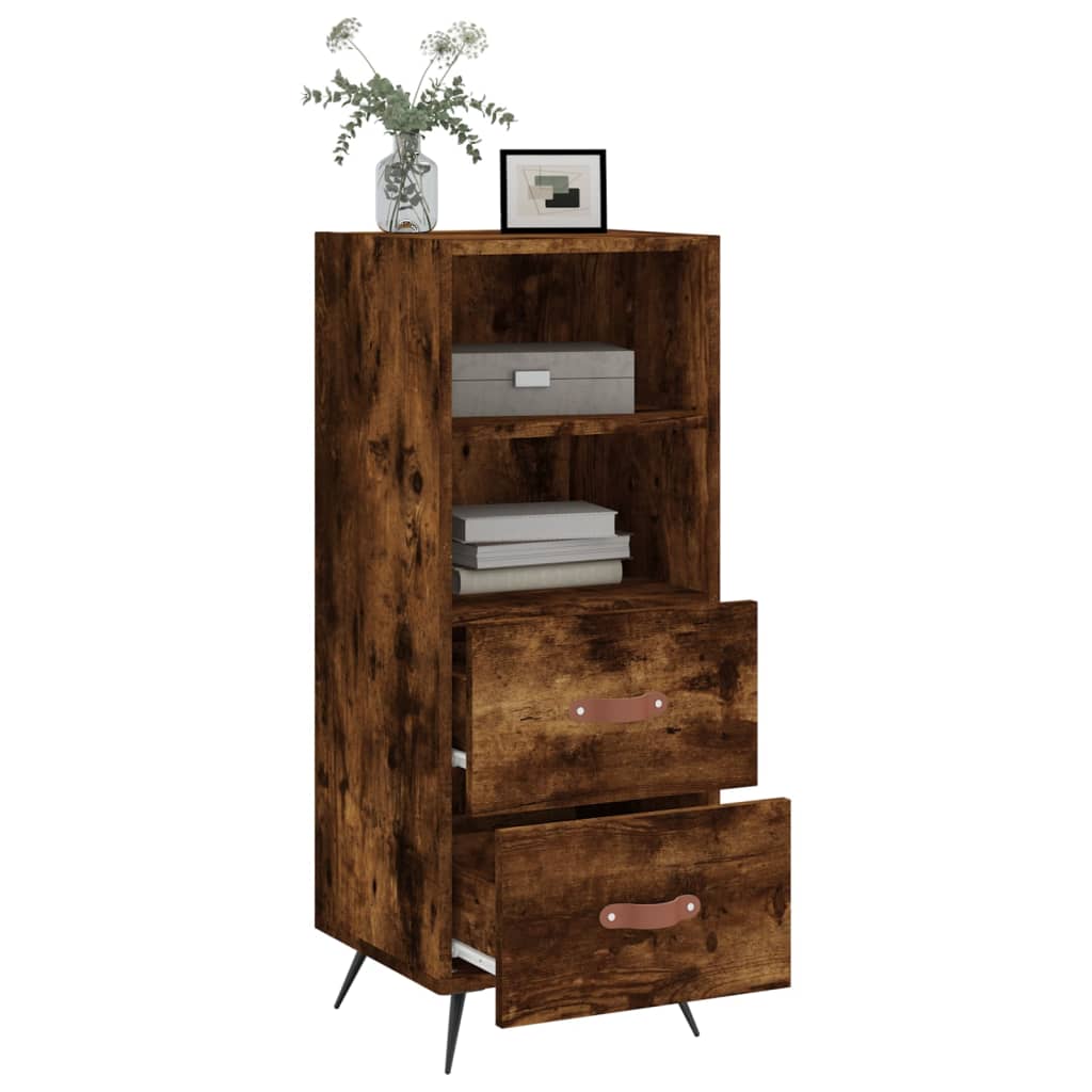 Komoda boja dimljenog hrasta 34,5x34x90 cm konstruirano drvo