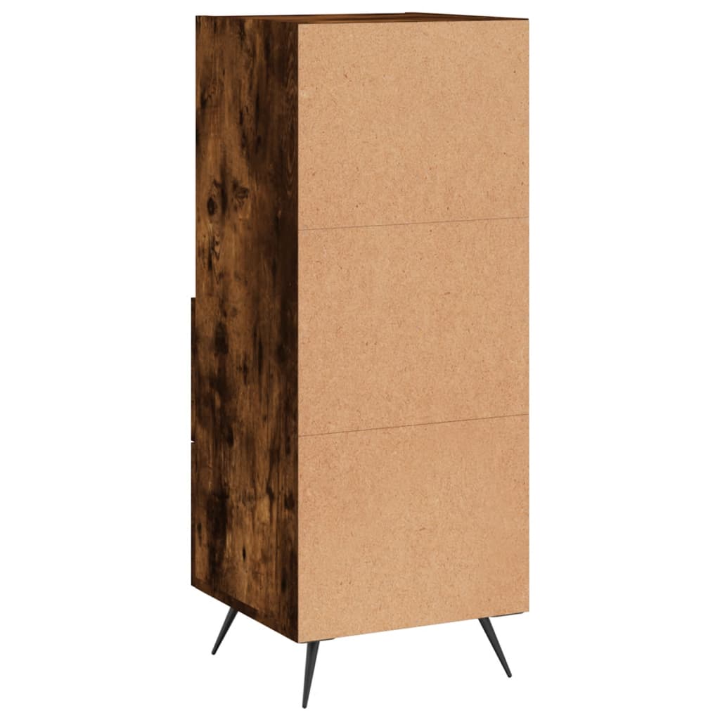 Komoda boja dimljenog hrasta 34,5x34x90 cm konstruirano drvo