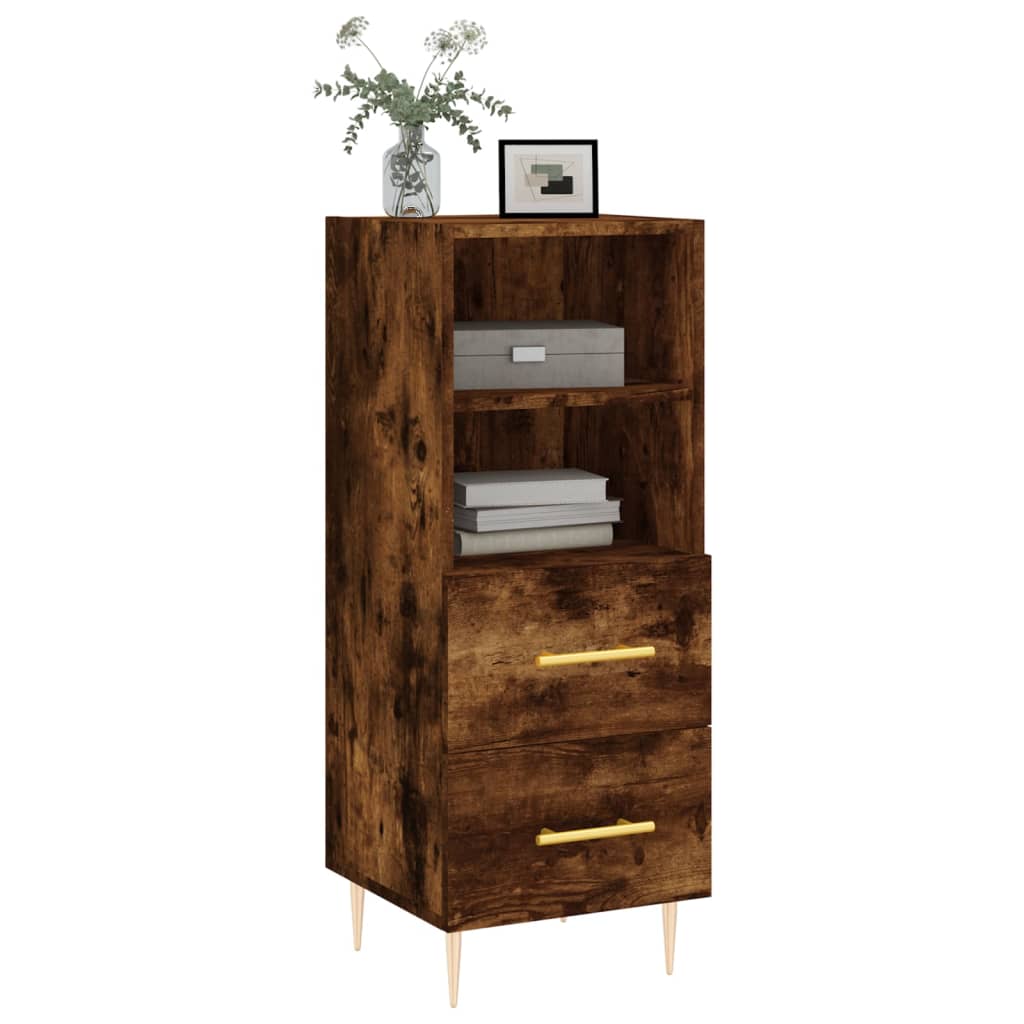 Komoda boja dimljenog hrasta 34,5x34x90 cm konstruirano drvo