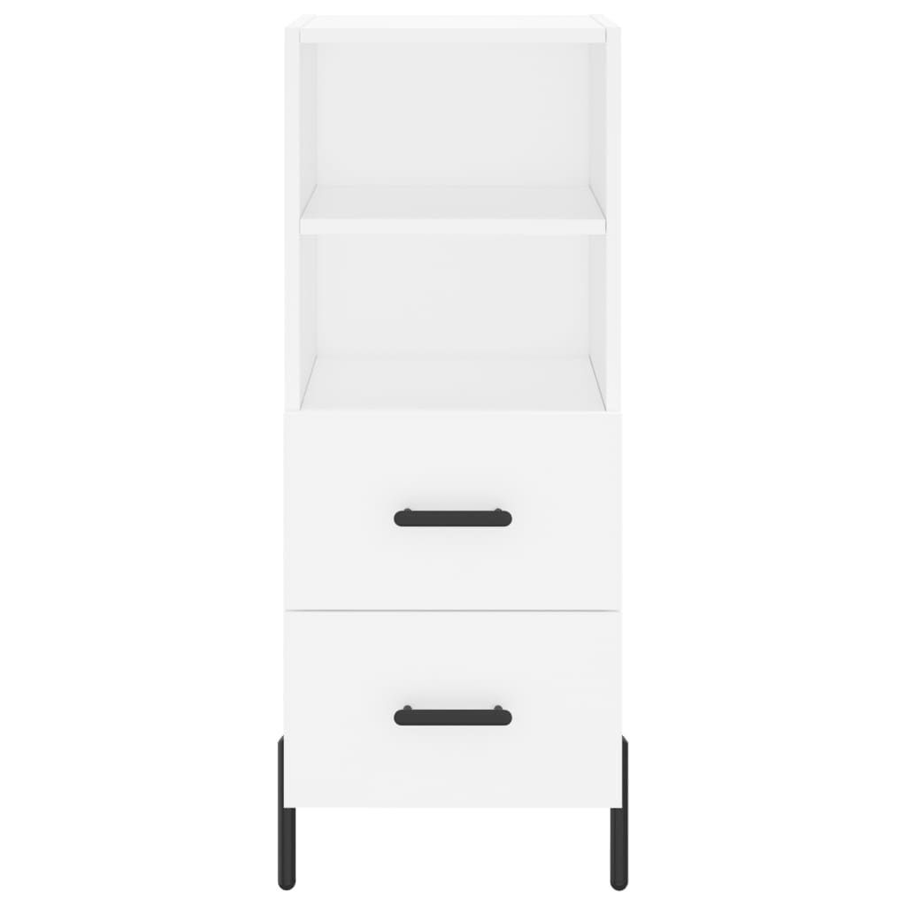 Komoda bijela 34,5 x 34 x 90 cm od konstruiranog drva