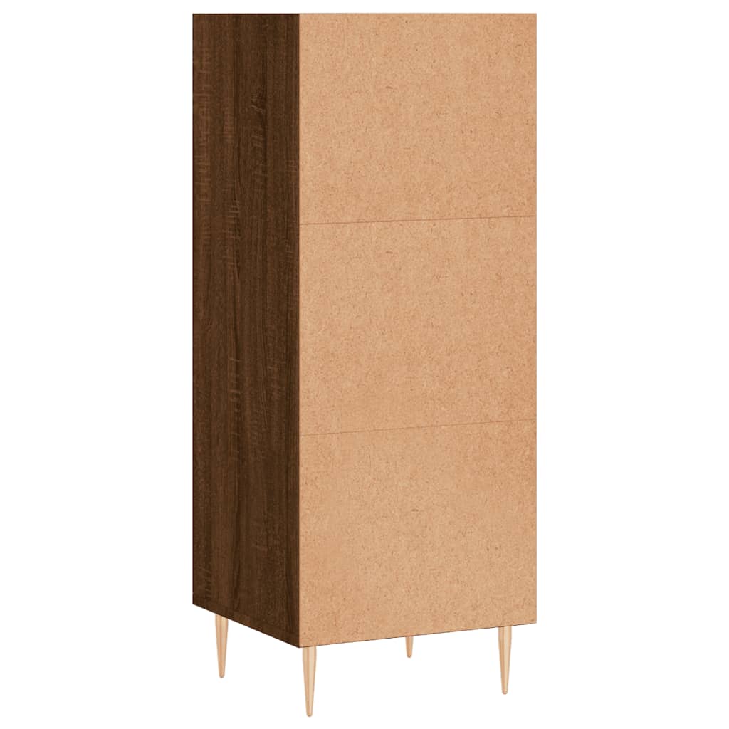 Komoda boja smeđeg hrasta 34,5x32,5x90 cm od konstruiranog drva