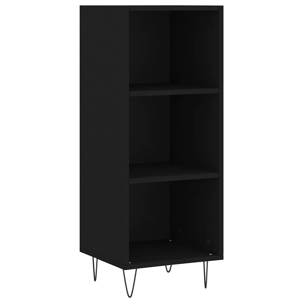 Komoda crna 34,5 x 32,5 x 90 cm od konstruiranog drva