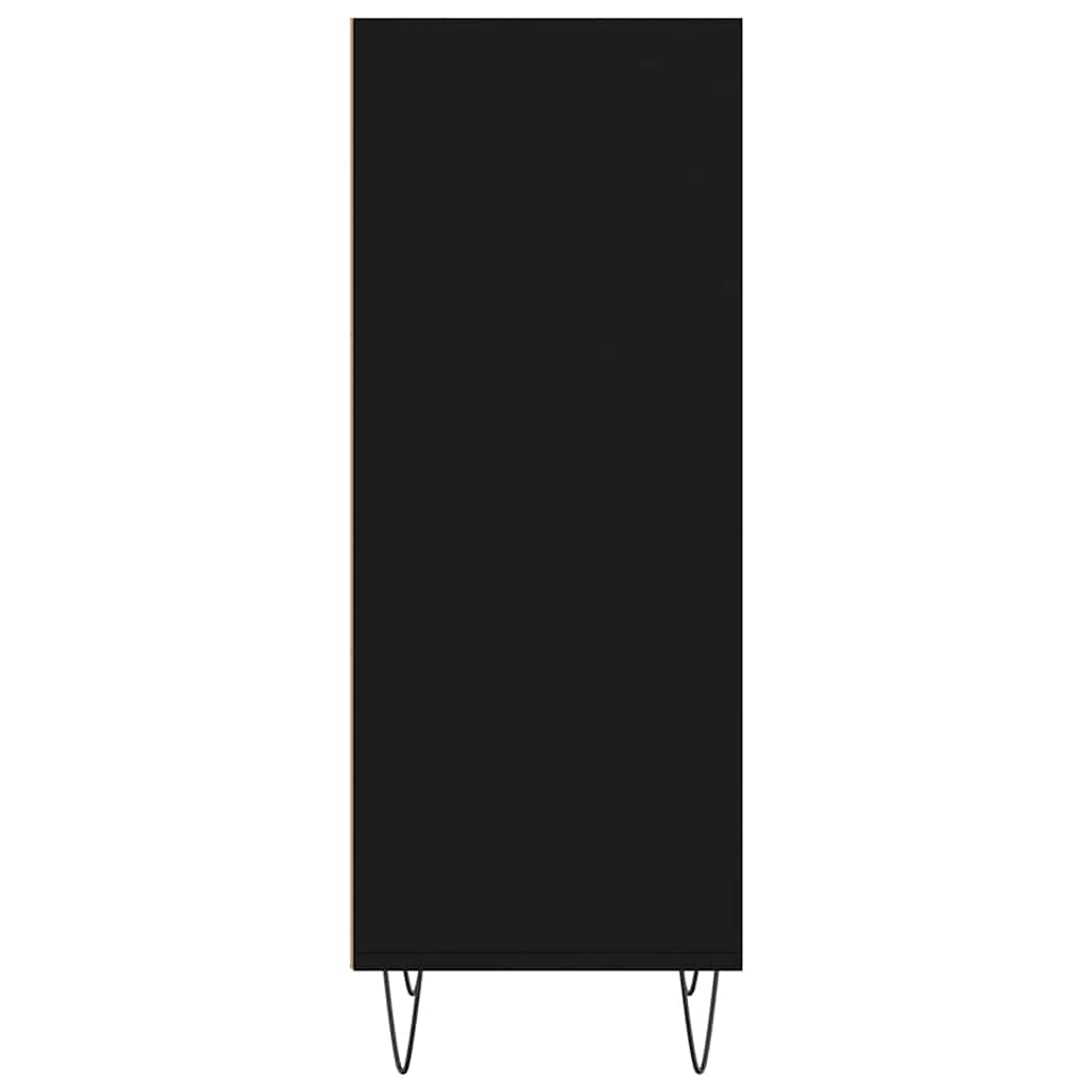Komoda crna 34,5 x 32,5 x 90 cm od konstruiranog drva