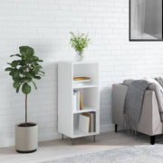 Komoda sjajna bijela 34,5 x 32,5 x 90 cm od konstruiranog drva