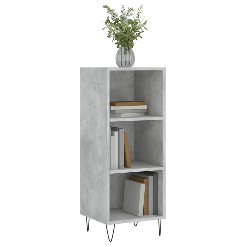 Komoda siva boja betona 34,5x32,5x90 cm od konstruiranog drva