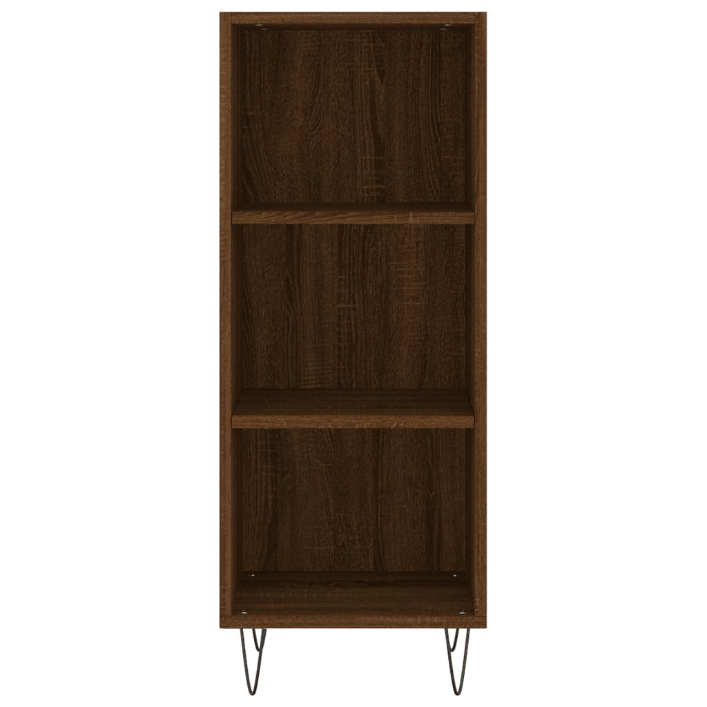 Komoda boja smeđeg hrasta 34,5x32,5x90 cm od konstruiranog drva
