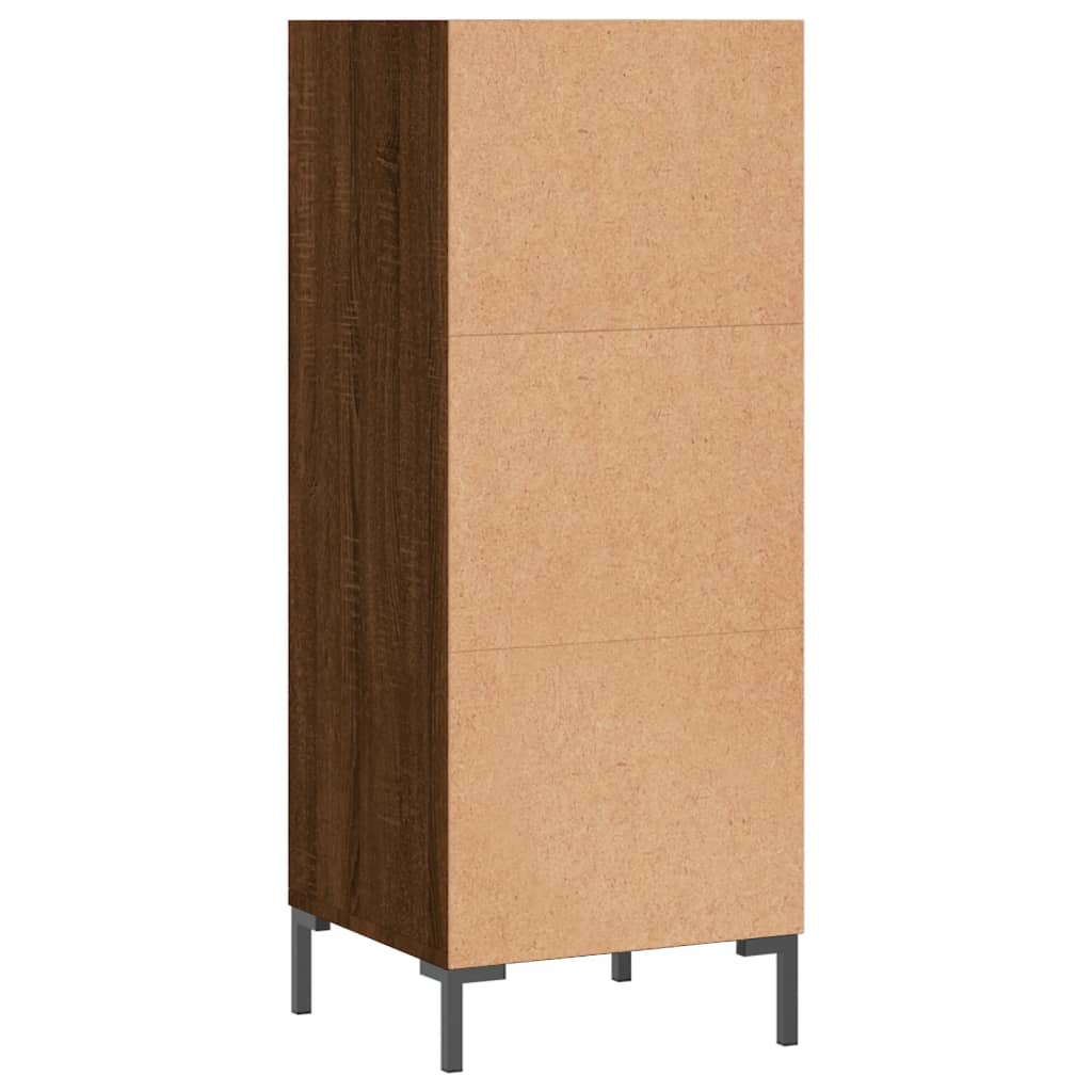 Komoda boja smeđeg hrasta 34,5x32,5x90 cm od konstruiranog drva