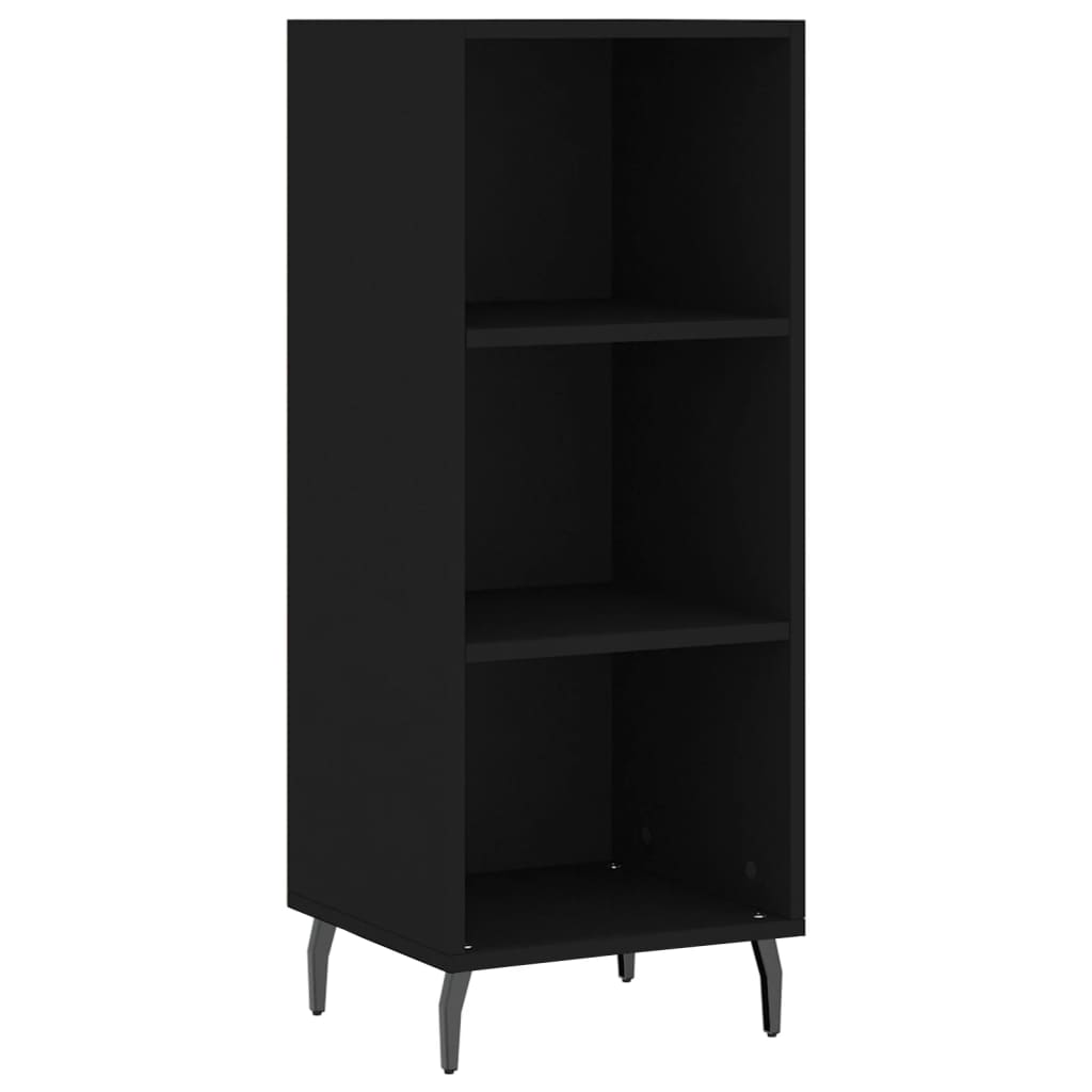Komoda crna 34,5 x 32,5 x 90 cm od konstruiranog drva