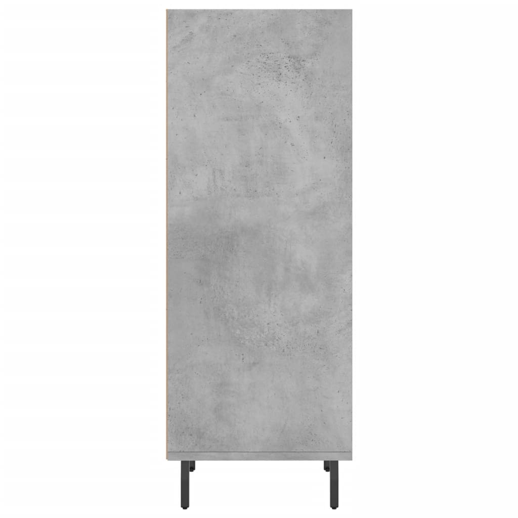 Komoda siva boja betona 34,5x32,5x90 cm od konstruiranog drva