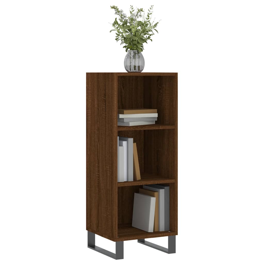Komoda boja smeđeg hrasta 34,5x32,5x90 cm od konstruiranog drva