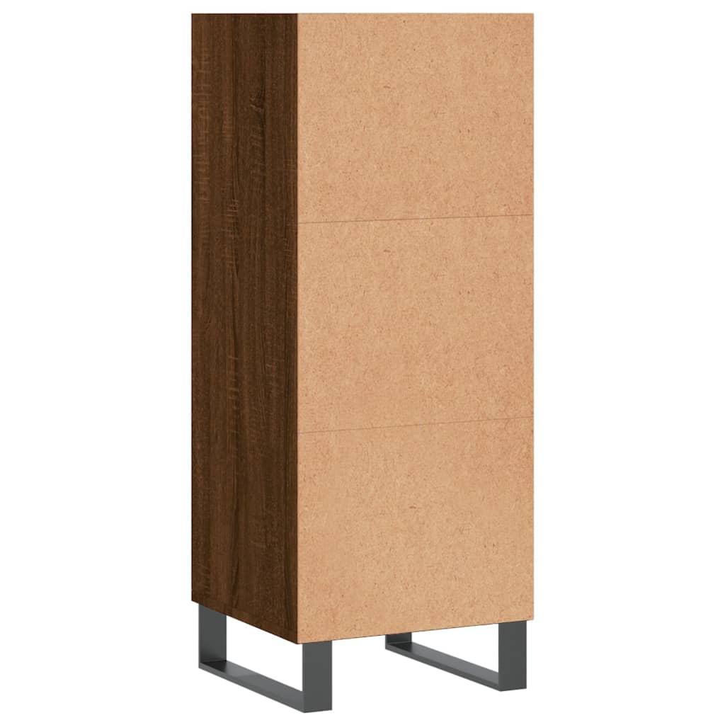 Komoda boja smeđeg hrasta 34,5x32,5x90 cm od konstruiranog drva