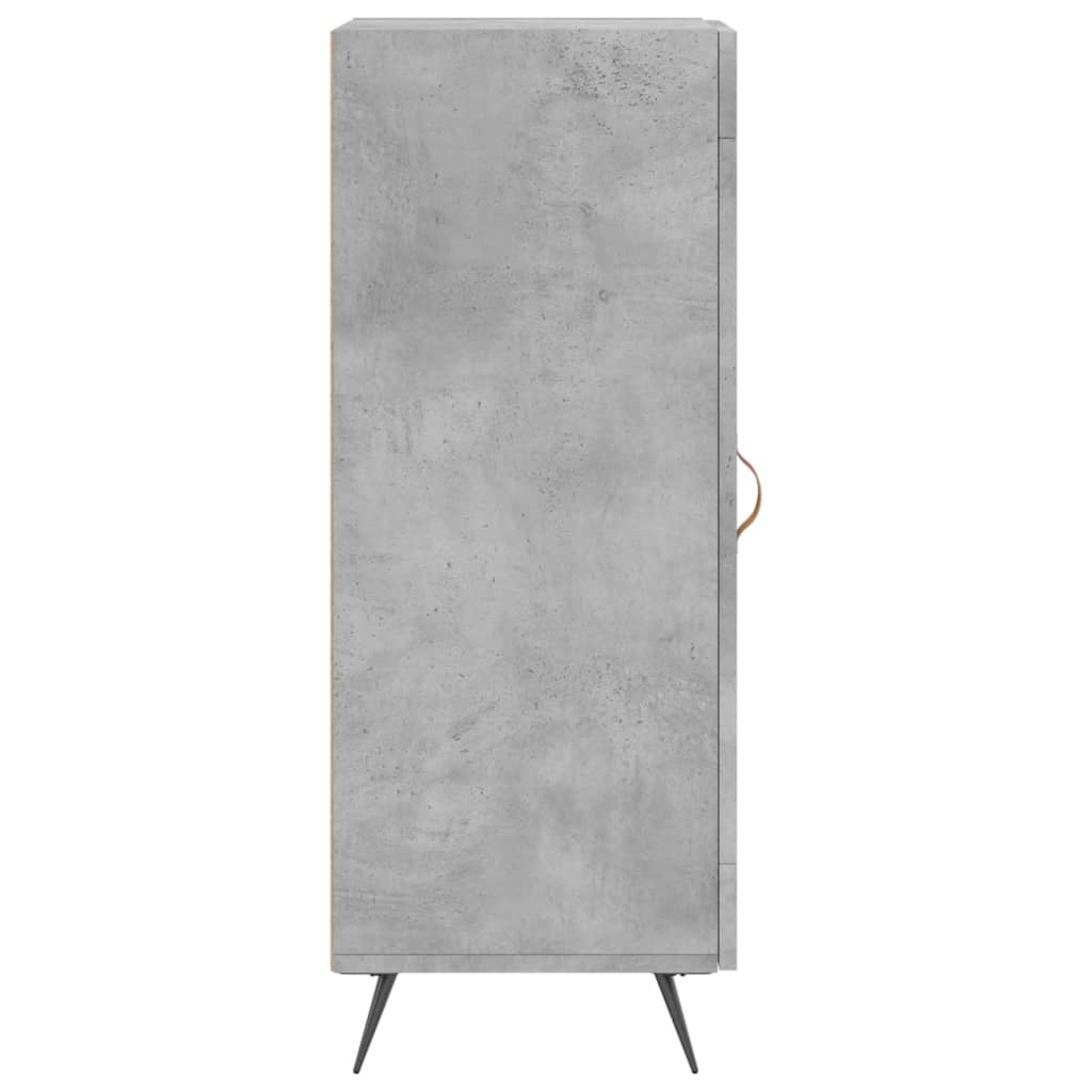 Komoda siva boja betona 34,5x34x90 cm od konstruiranog drva