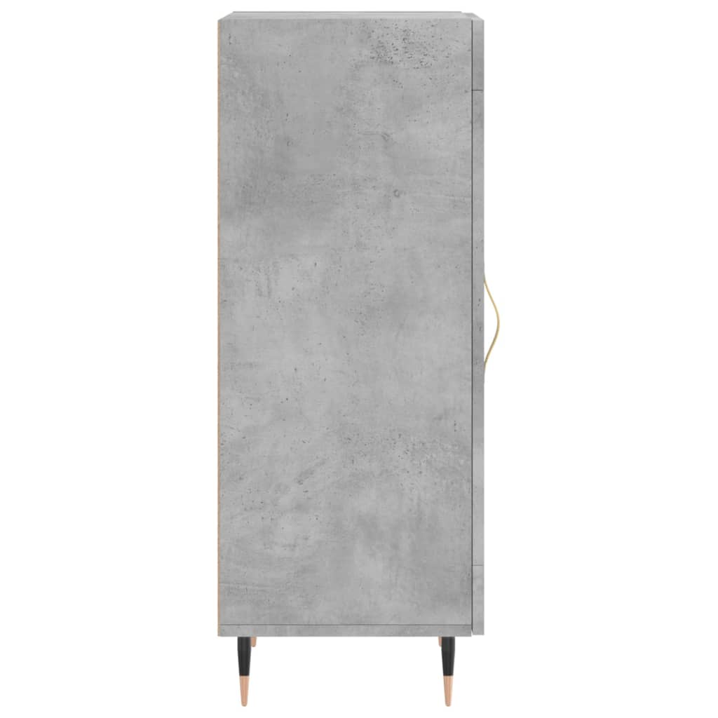 Komoda siva boja betona 34,5x34x90 cm od konstruiranog drva
