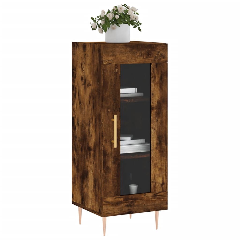 Komoda boja dimljenog hrasta 34,5x34x90 cm konstruirano drvo