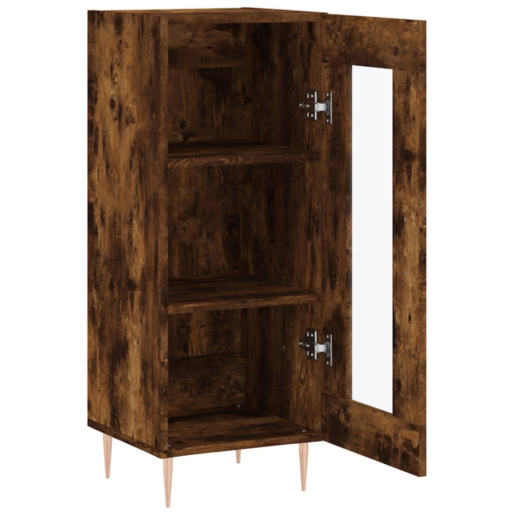 Komoda boja dimljenog hrasta 34,5x34x90 cm konstruirano drvo