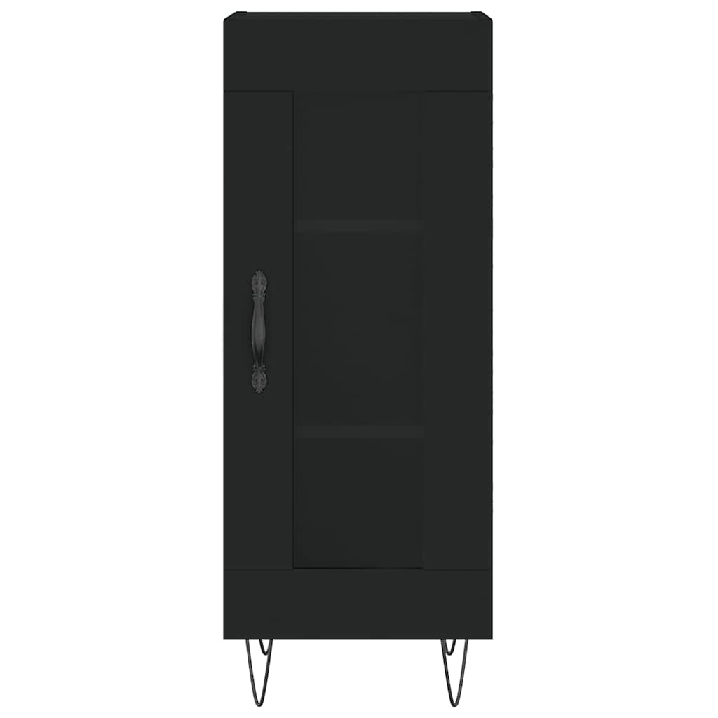 Komoda crna 34,5 x 34 x 90 cm od konstruiranog drva