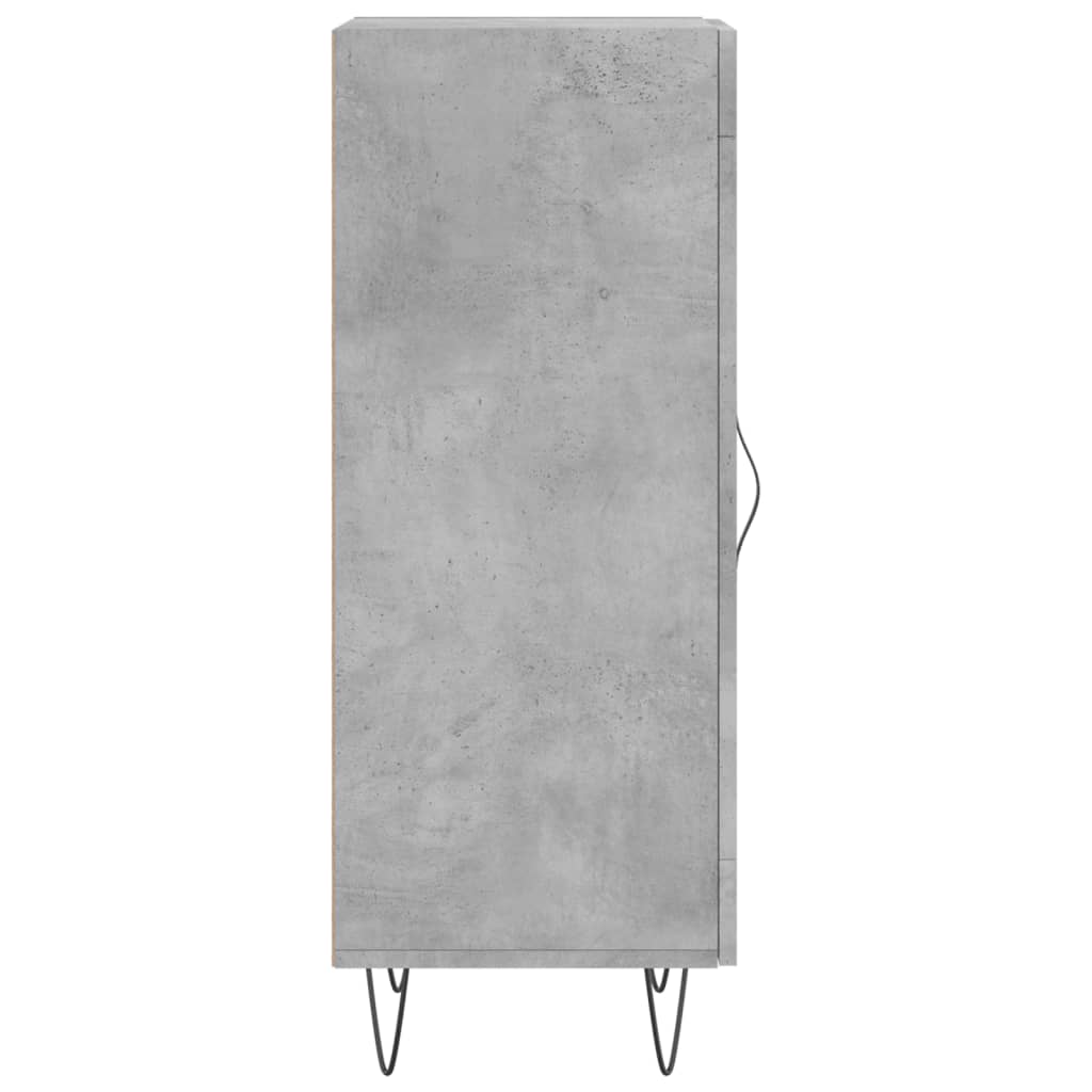 Komoda siva boja betona 34,5x34x90 cm od konstruiranog drva