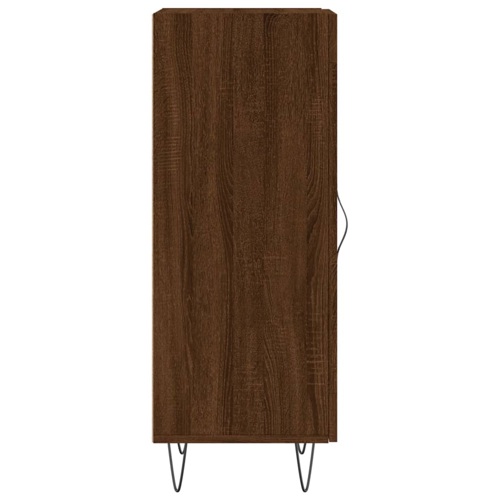 Komoda boja smeđeg hrasta 34,5 x 34 x 90 cm konstruirano drvo
