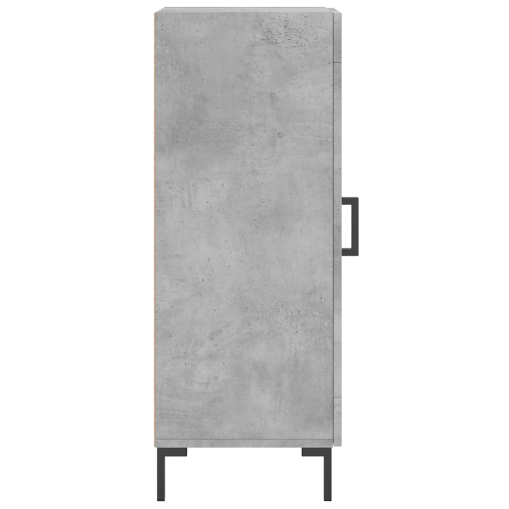 Komoda siva boja betona 34,5x34x90 cm od konstruiranog drva