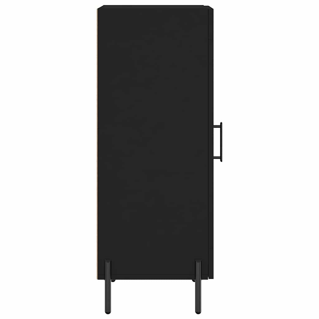 Komoda crna 34,5 x 34 x 90 cm od konstruiranog drva