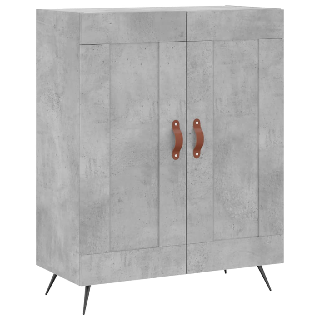 Komoda siva boja betona 69,5x34x90 cm od konstruiranog drva