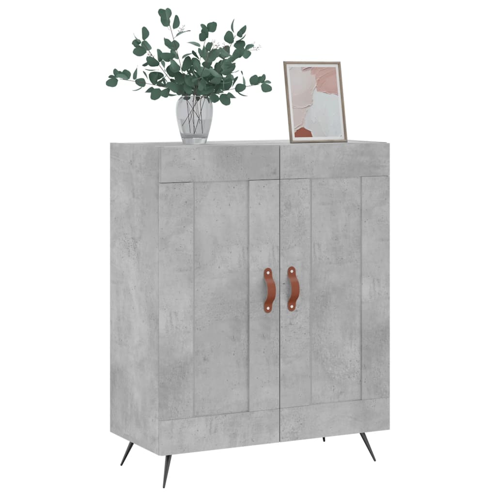 Komoda siva boja betona 69,5x34x90 cm od konstruiranog drva