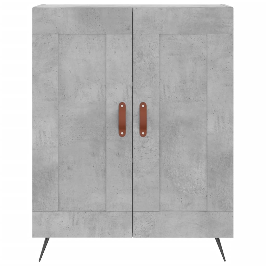 Komoda siva boja betona 69,5x34x90 cm od konstruiranog drva