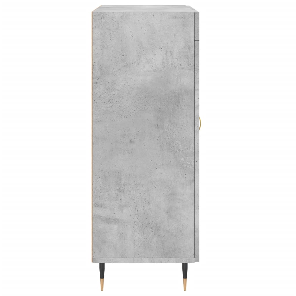Komoda siva boja betona 69,5x34x90 cm od konstruiranog drva