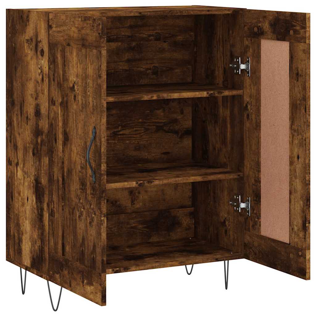 Komoda boja dimljenog hrasta 69,5x34x90 cm konstruirano drvo