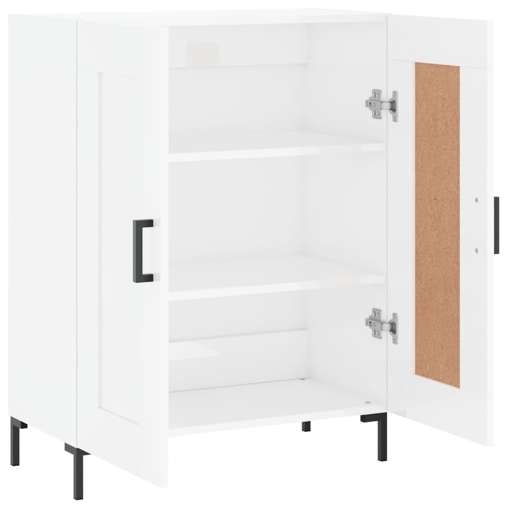 Komoda sjajna bijela 69,5x34x90 cm od konstruiranog drva