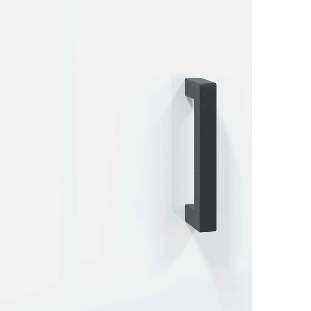 Komoda sjajna bijela 69,5x34x90 cm od konstruiranog drva