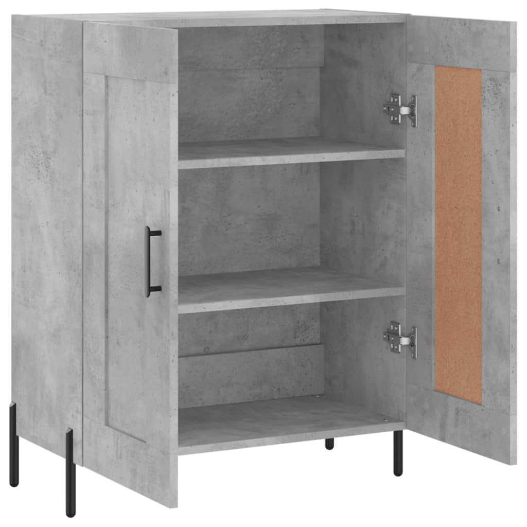 Komoda siva boja betona 69,5x34x90 cm od konstruiranog drva