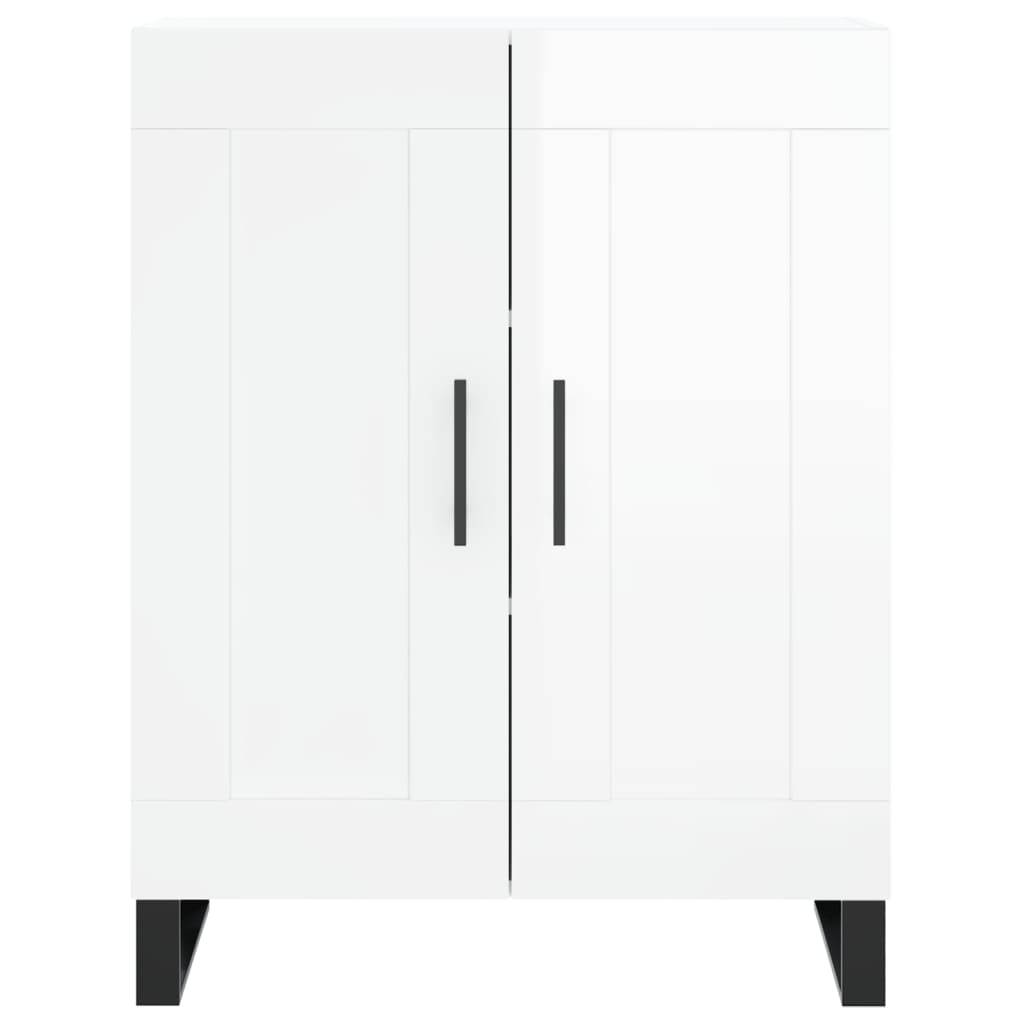 Komoda sjajna bijela 69,5x34x90 cm od konstruiranog drva