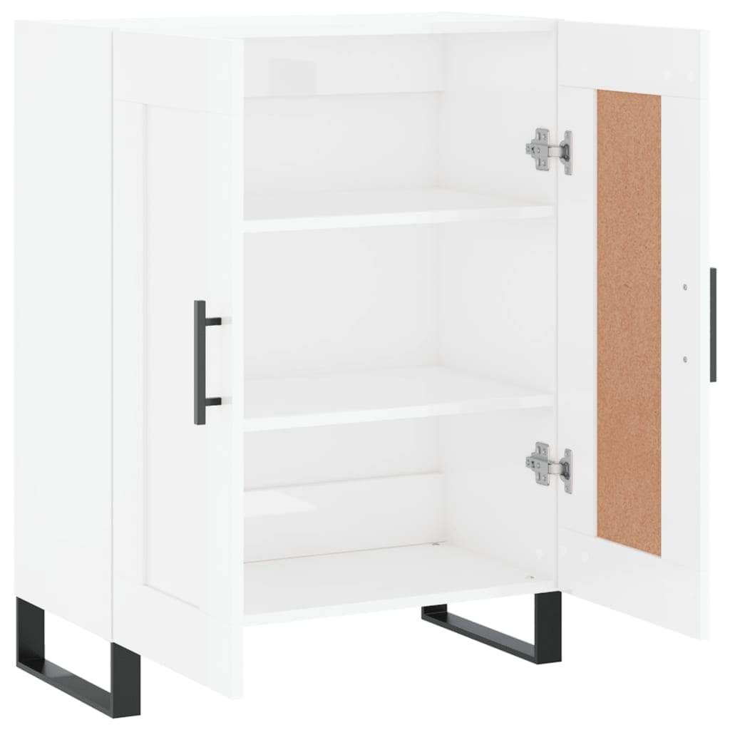 Komoda sjajna bijela 69,5x34x90 cm od konstruiranog drva