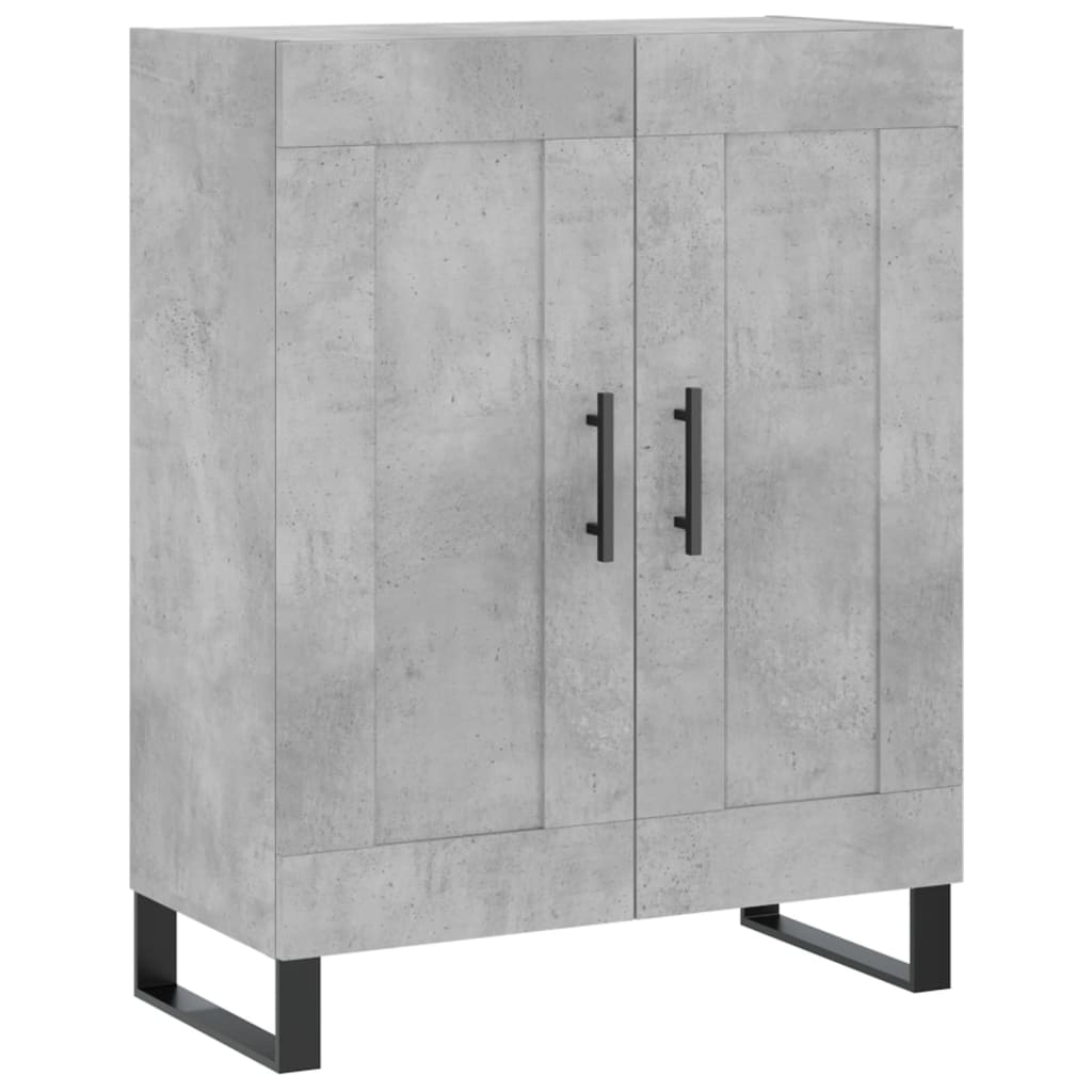 Komoda siva boja betona 69,5x34x90 cm od konstruiranog drva