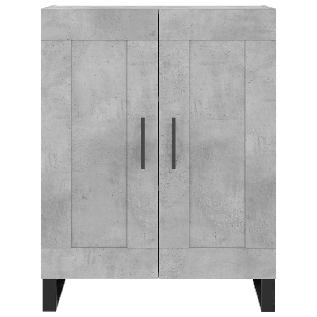 Komoda siva boja betona 69,5x34x90 cm od konstruiranog drva