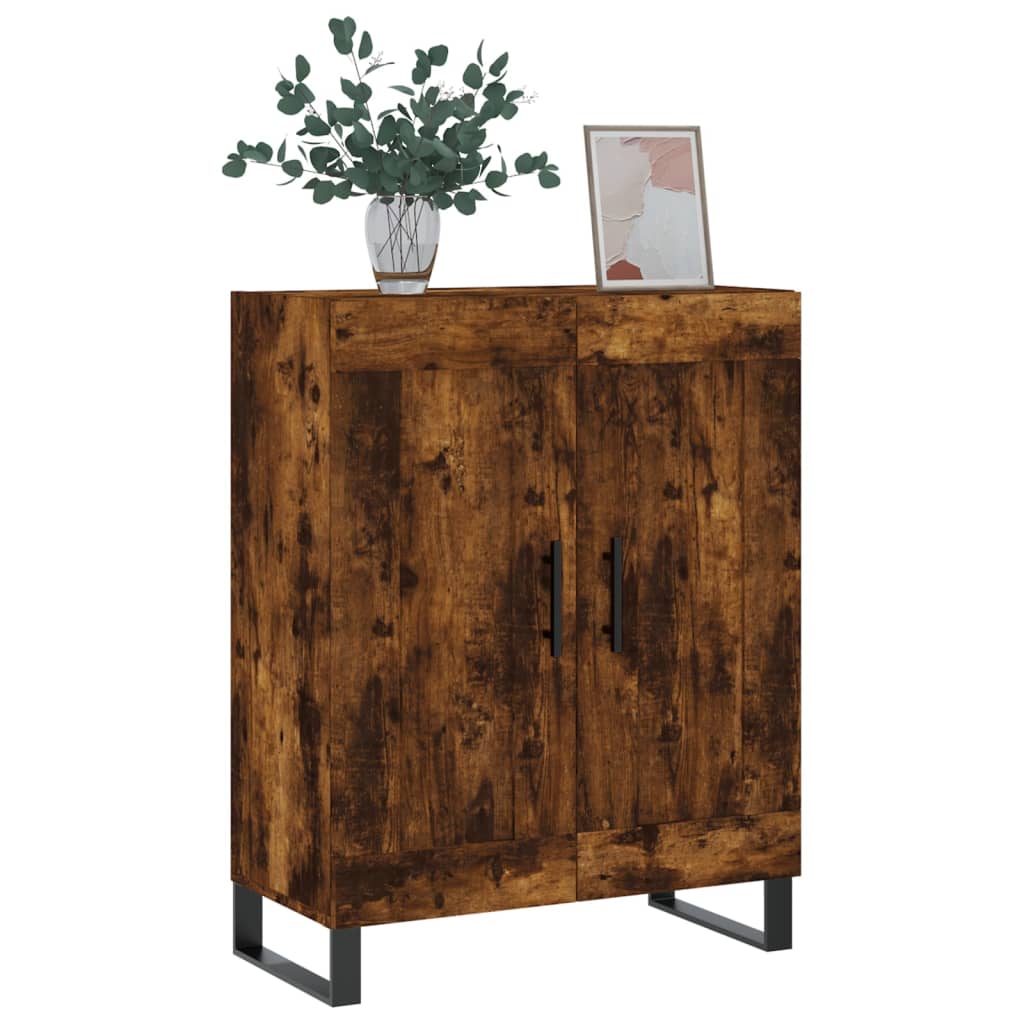 Komoda boja dimljenog hrasta 69,5x34x90 cm konstruirano drvo