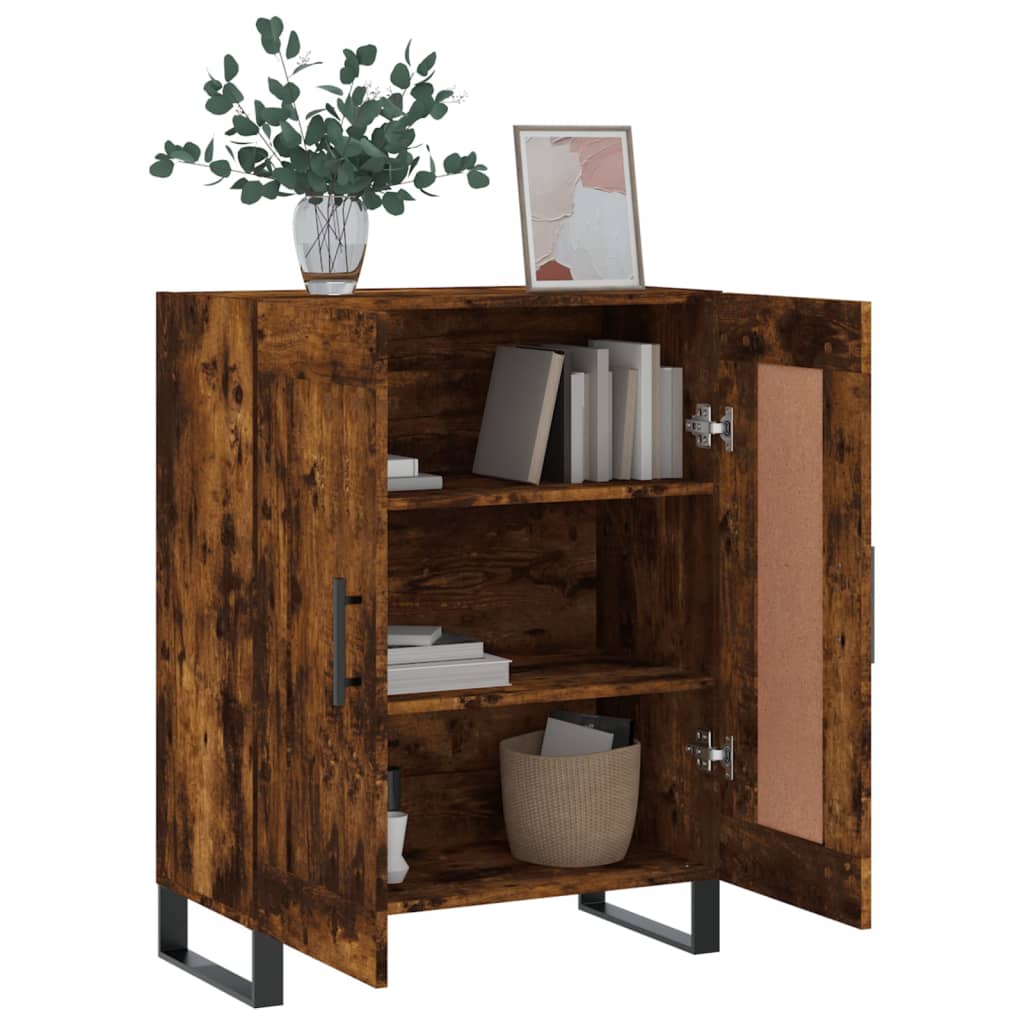 Komoda boja dimljenog hrasta 69,5x34x90 cm konstruirano drvo