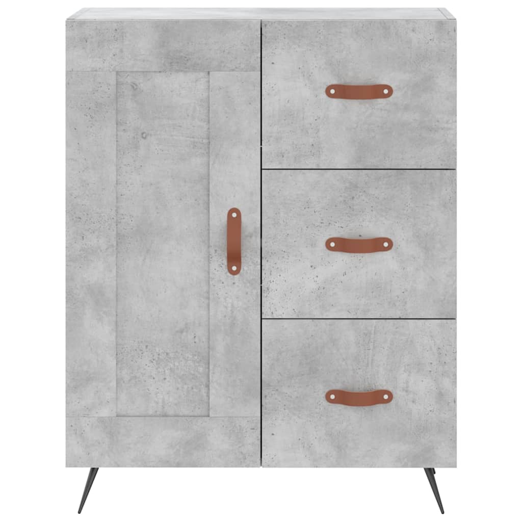 Komoda siva boja betona 69,5x34x90 cm od konstruiranog drva