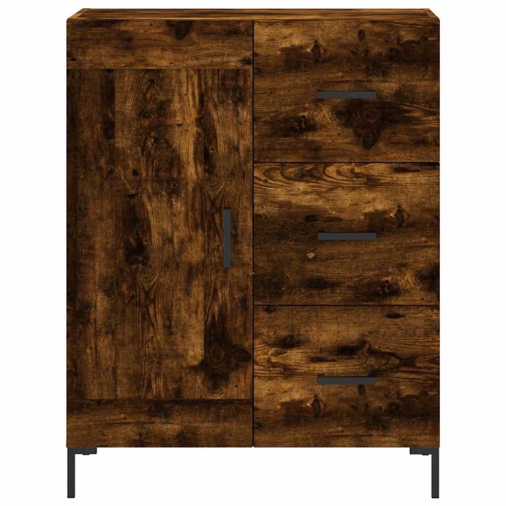 Komoda boja dimljenog hrasta 69,5x34x90 cm konstruirano drvo